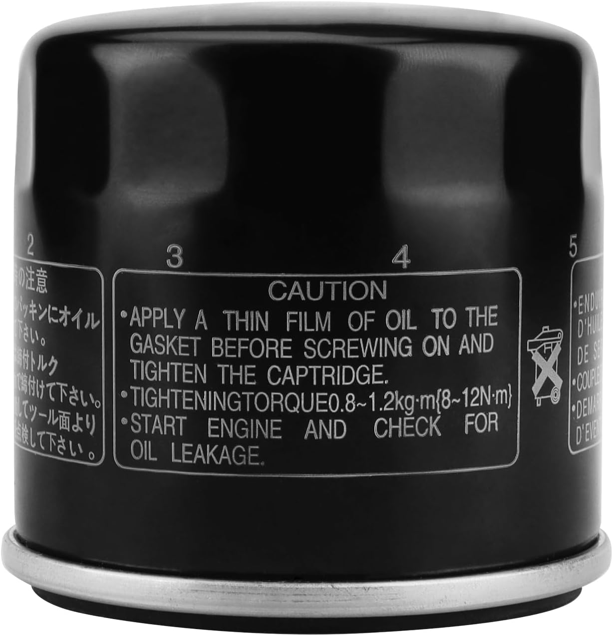 Oil Filter for Suzuki Eiger 400 Lta400,V-Strom 650 DL650 1000,Sv650,Kingquad 400 450 500 750,Boulevard C50 C90 M109R M50,Intruder 800,Bandit 1250,GSXR 750 1100 1000 600,Arctic Cat 400 500 image number 2