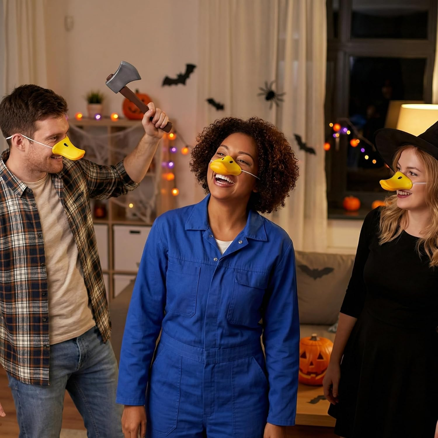 Jarbins 3 Pieces Duck Bill Masks Beak Nose Animal Masks Costume Accessory Funny Duck Masks Cosplay Props Novelty Item Party Favors image number 3