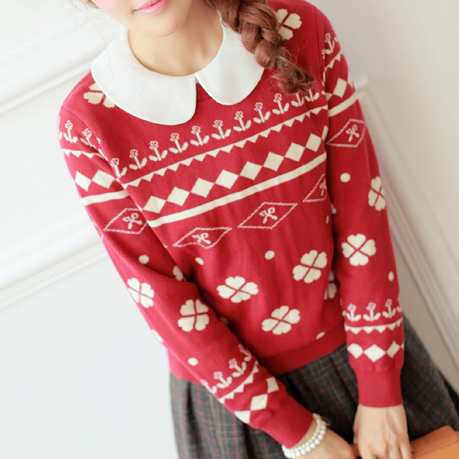 2 Pieces Fake Collars Detachable Collars for Women Girls image number 3