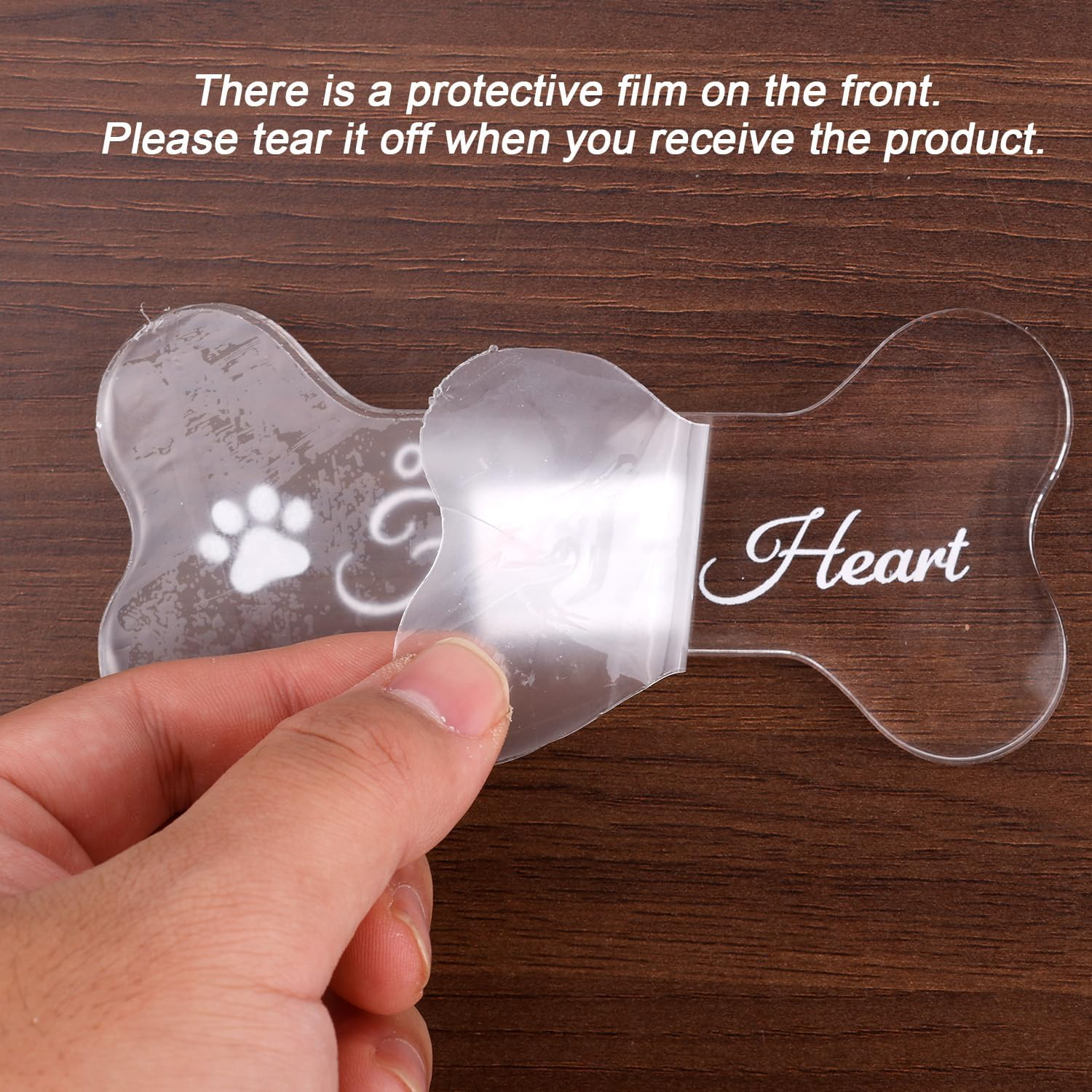 Pet Memorial Ornament, Loss of Dog Cat Sympathy Gift Pet Remembrance Ornament Bone Shape Memorial Gifts Decoration for Dogs Puppy Keepsake image number 3