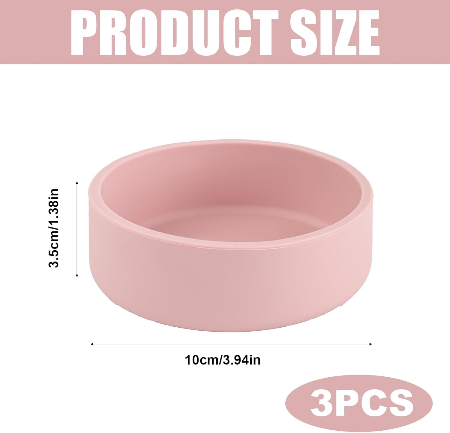 3Pcs Silicone Microwave Egg Cookers, Air Fryer Egg Tray Sous Vide Egg Bite Cooker Air Fryer Egg Mold Egg Poacher Cups for Ovens Microwave (Pink) image number 1