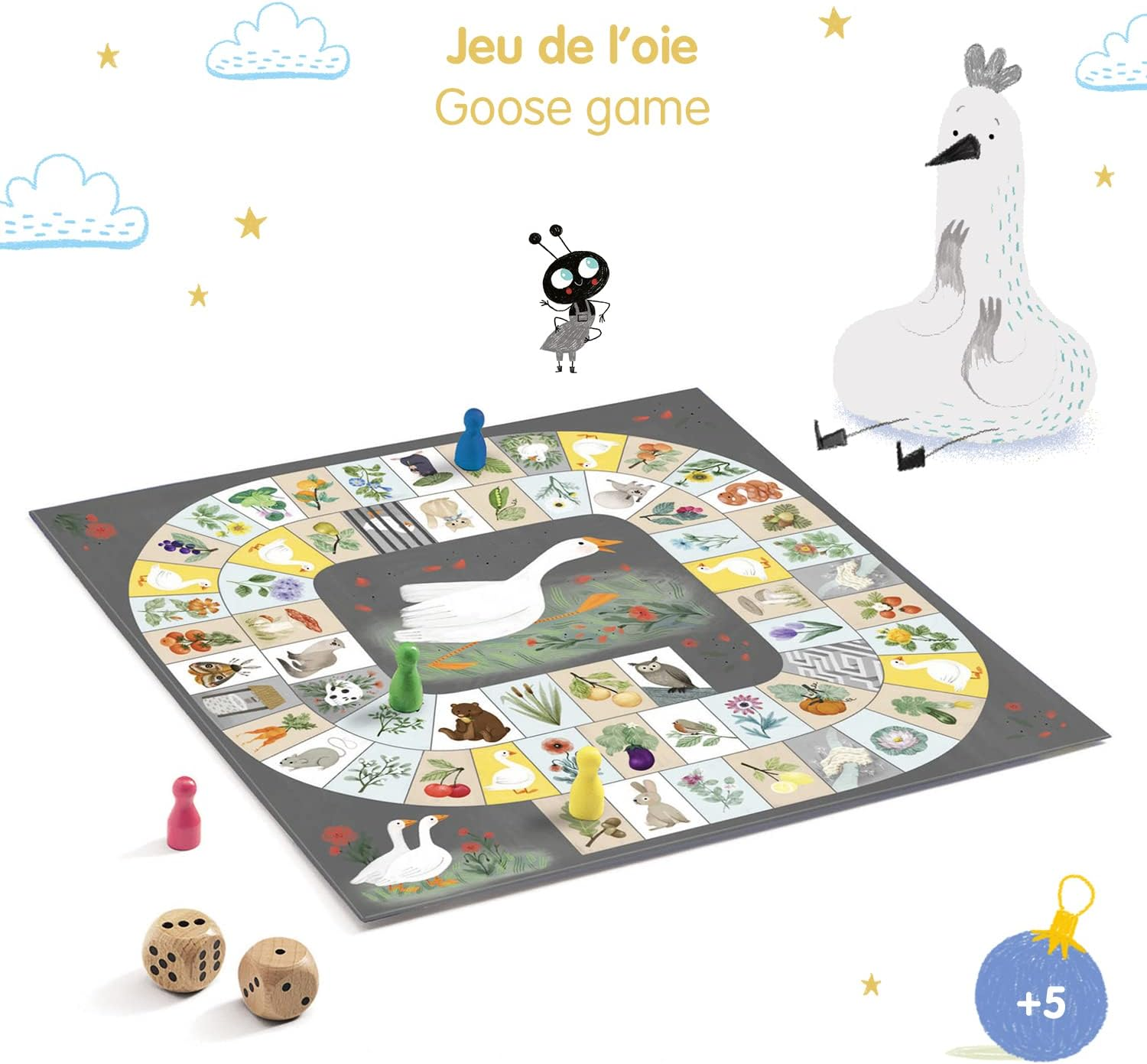 Djeco DJ05232 Goose Board Game image number 1