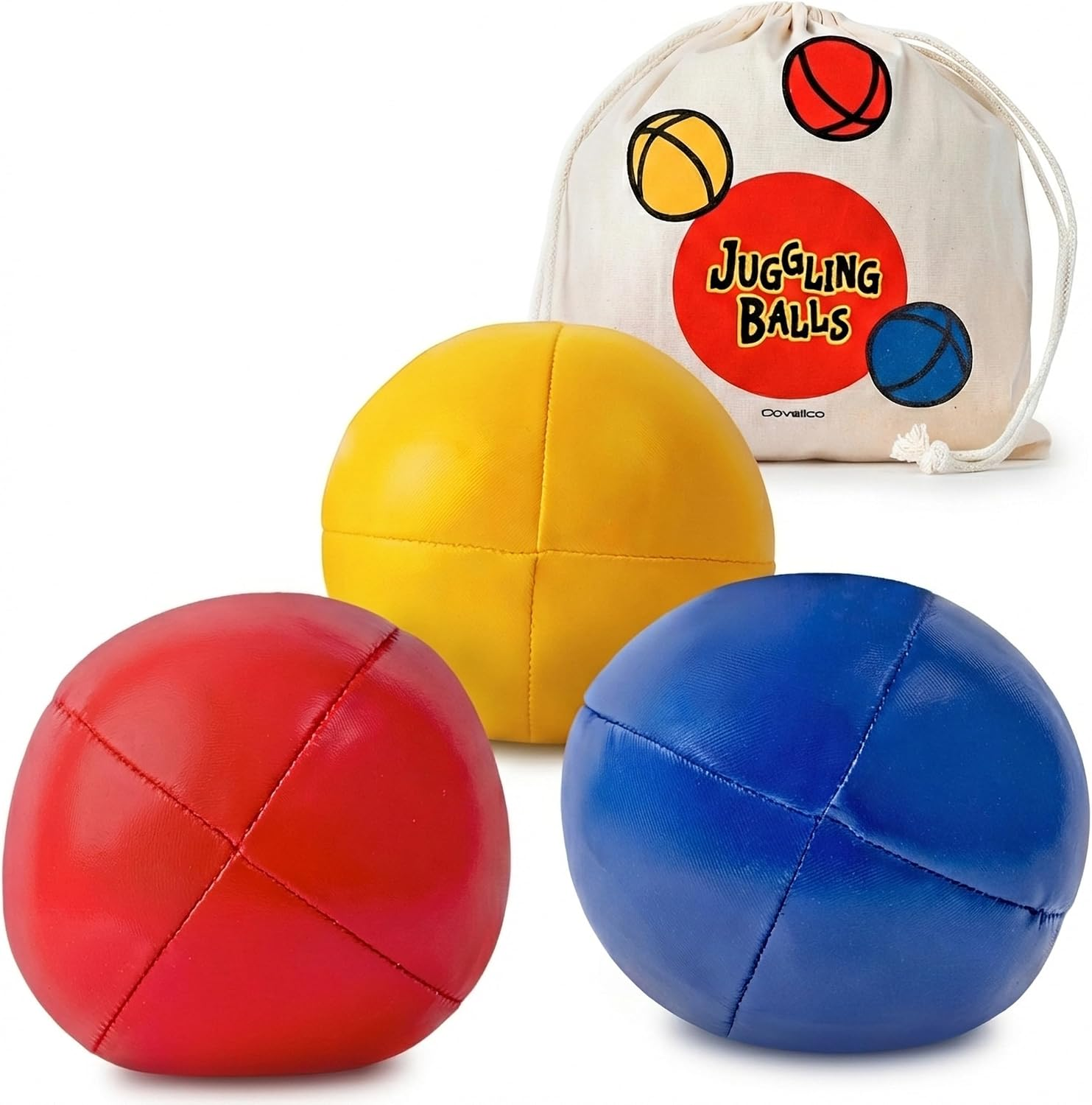 Juggling Balls, Set of 3 Vibrant Learn to Juggle Balls for Beginners or Professional - Perfect for Kids, Teens, & Adults with Stylish Bag & Instructions image number 1