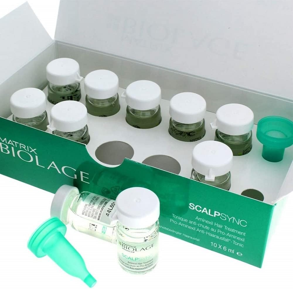 Matrix Biolage Scalpsync Aminexil Hair Treatment 10 Ampoules, 60 Ml image number 1