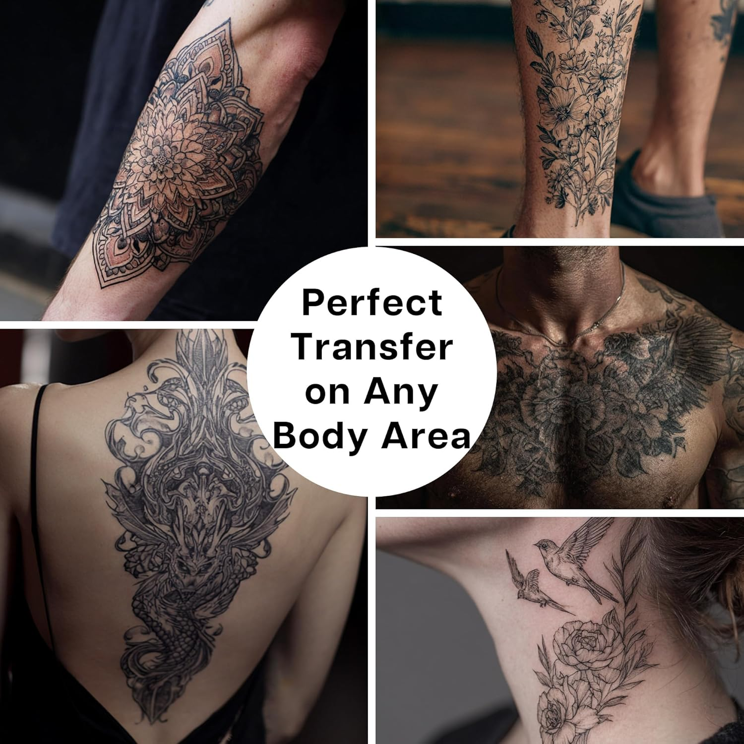 VRAIKO Fsherney Tattoo Transfer Gel, 300Ml Large Tattoo Stencil Gel Cream, Skin-Friendly & Fast-Drying Transfer Solution for Clear & Long-Lasting Designs, Clean and Easy Application image number 3