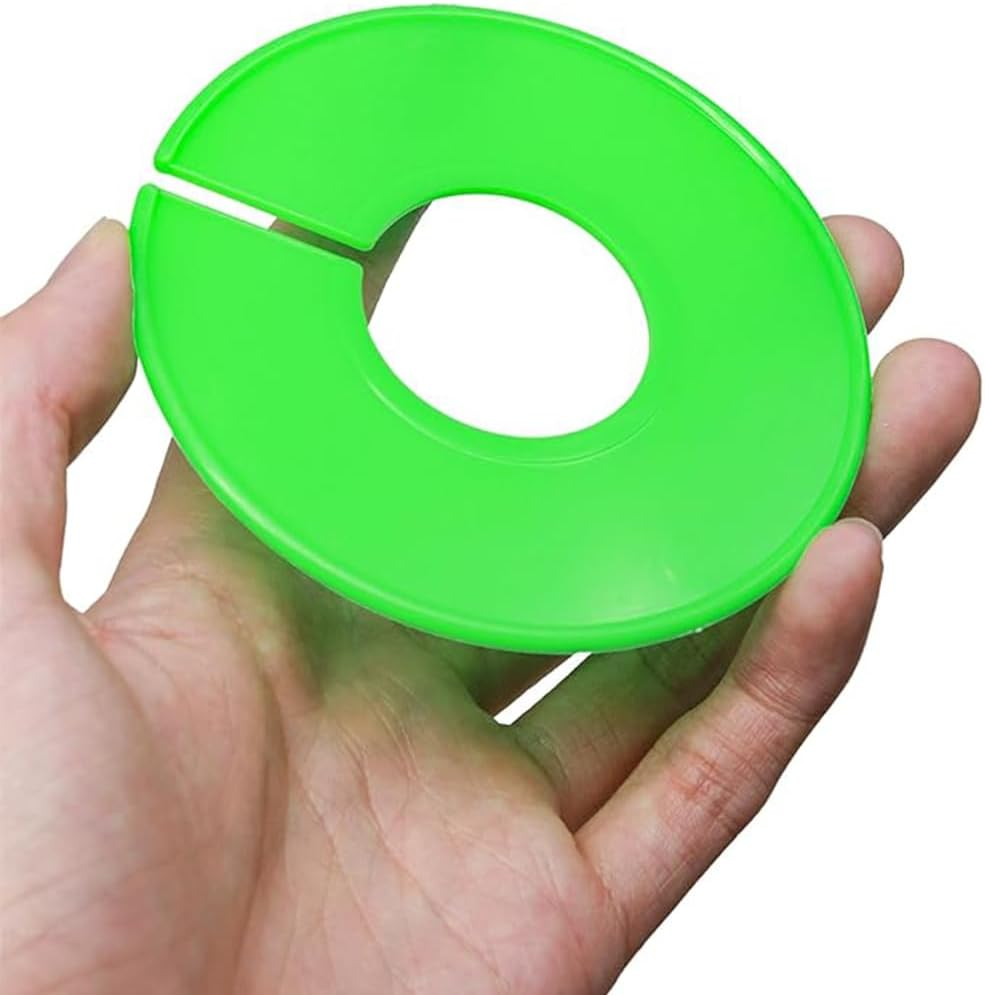 Closet Dividers for Hanging Clothes, 10 Pieces, round Plastic Rack Labels, Clothing Size Markers image number 6