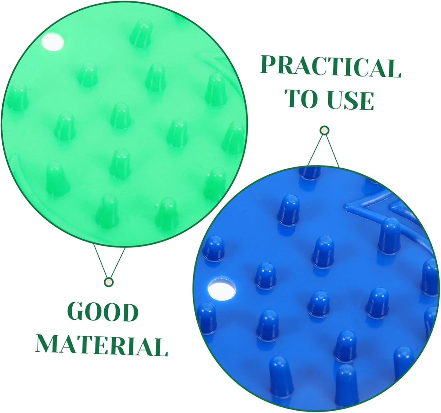 2Pcs Rose Thorn Remover Tool Set Reusable Plastic Strippers for Gardening Efficient Rose Stem Cleaning Tool Blue and Green Color image number 2