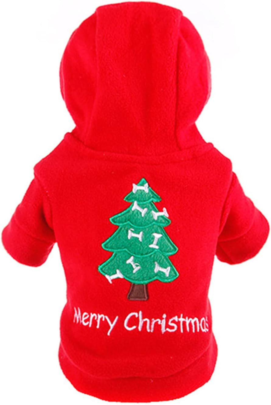 Dog Costume Pet Clothes Hoodie Red image number 2