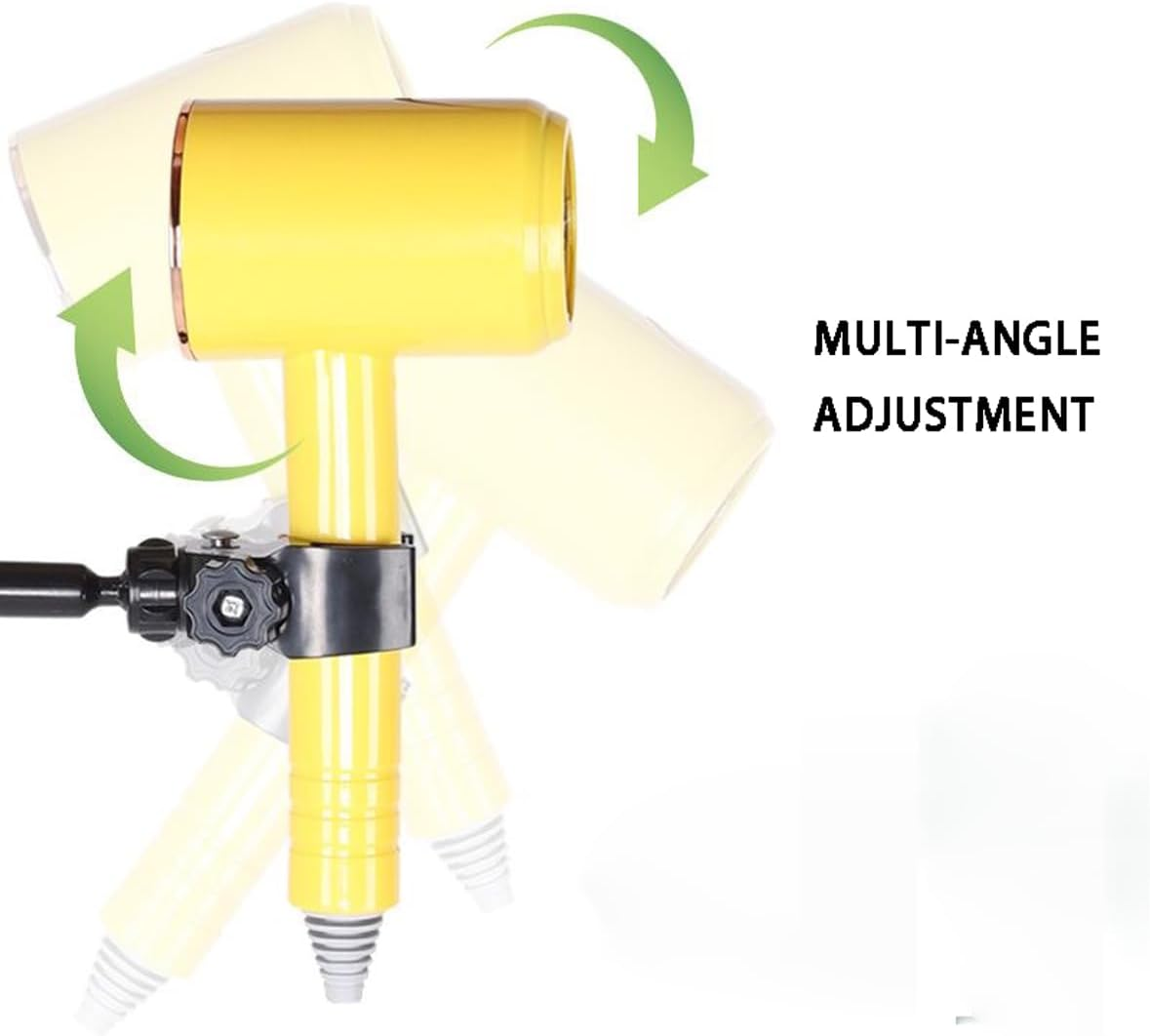 Hair Dryer Stand, Countertop Hands Free Blow Dryer Holder for Pet Dog Cat Grooming, Adjustable Flexible Arm Hose Tube Holder 360 Degree Rotation image number 3