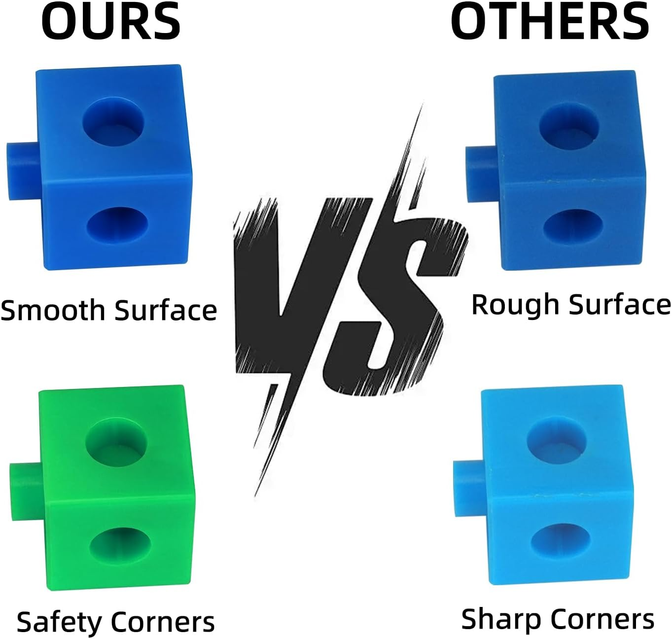 300 Pcs Linking Cubes for Math with Storage Boxes, Kids Counting Blocks for STEM, Connecting Cubes Manipulatives, Classroom Learning Supplies for Preschool and Elementary Aged Kids