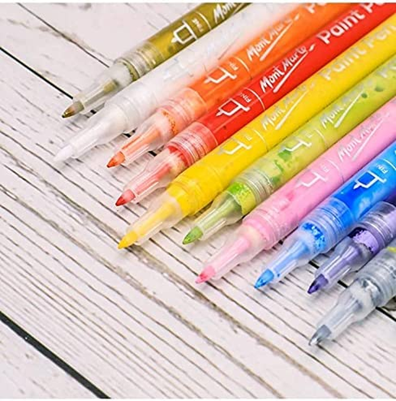 Mont Marte Signature Fine Tip Acrylic Paint Pens (12 Pieces)