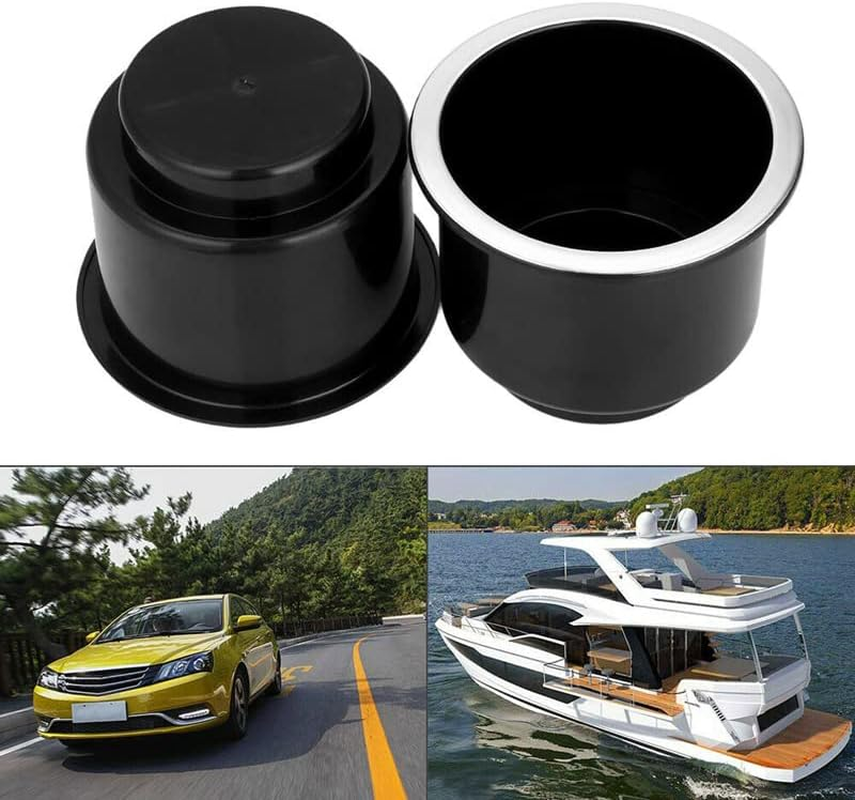 4PCS Recessed Drop in Plastic Cup Drink Holder for Boat Car Truck Marine Universal, Easy Installation, Durable and Easy to Clean image number 3