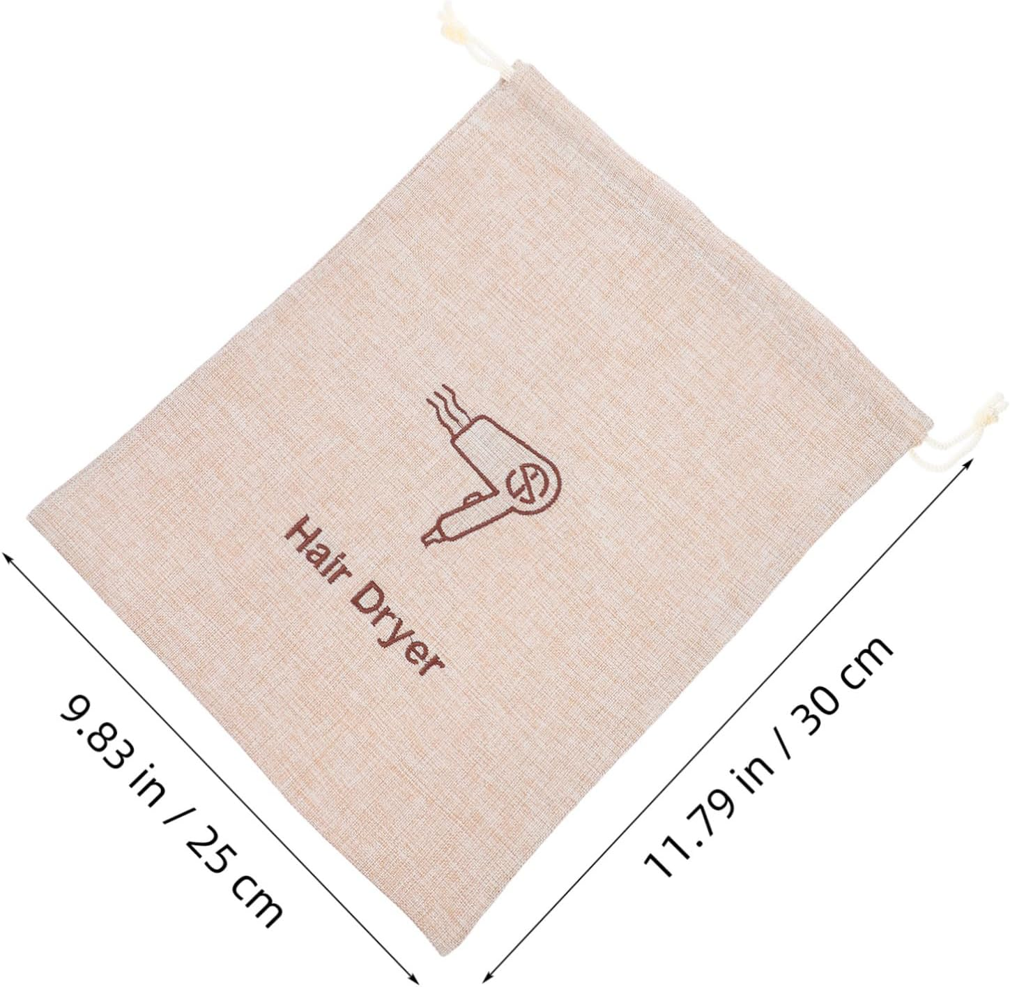 4Pcs Hair Dryer Storage Bag Drawstring Dustproof for Hotels and Guesthouses Travel Friendly Hair Dryer Bag image number 4