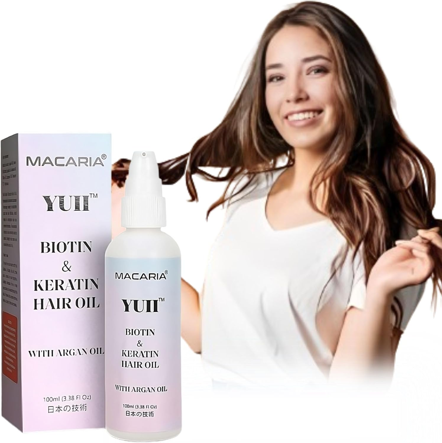 YUII Biotin Hair Oil for Hair Growth with Argan Oil image number 1