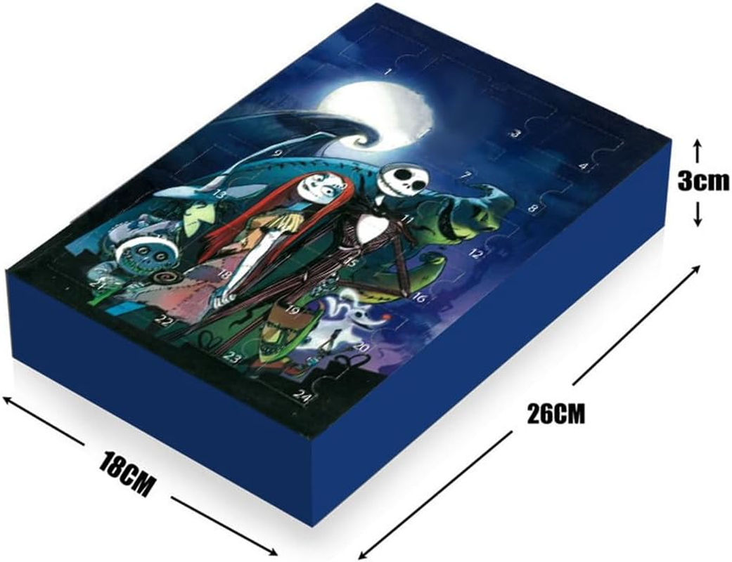 Christmas Advent Calendar 2024, 24 Day Countdown Calendar before Christmas, Contains 24 Collectible Surprises Horror Figures Dolls, Great Xmas Stocking Stuffers Gifts for Kids Christmas Party Favor image number 2