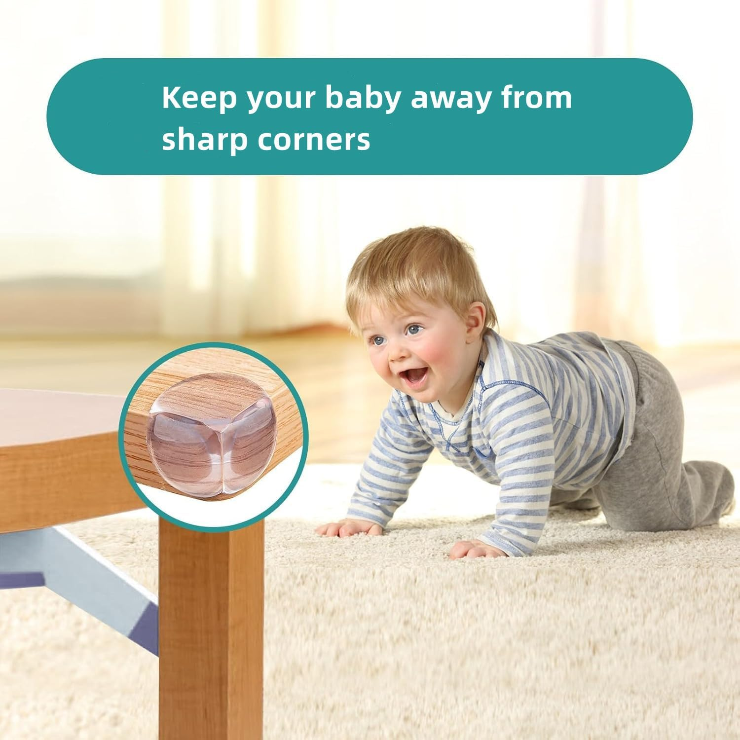 24 Pack Corner Protector for Baby, Clear Furniture Corner Guard,Edge Safety Bumpers for Table Edges and Sharp Corners ﻿ image number 4