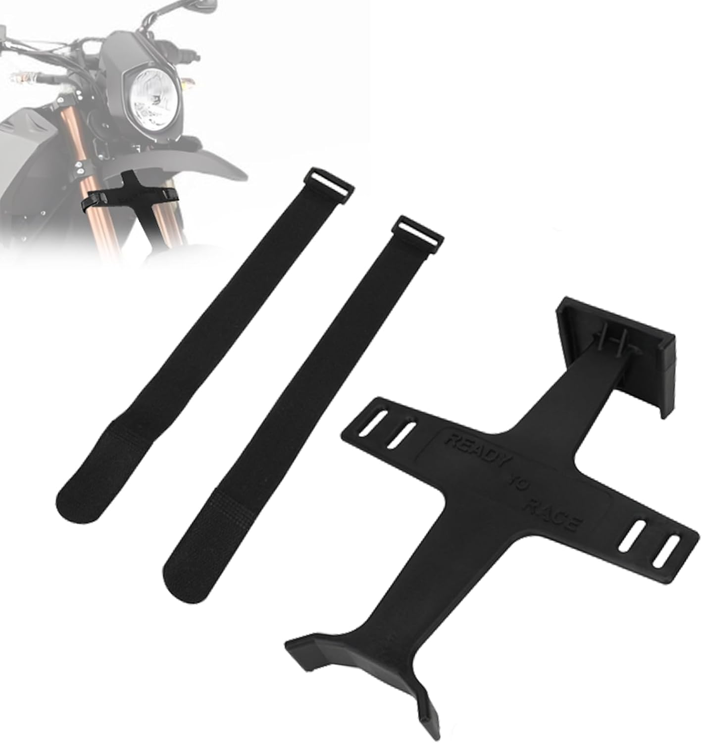 Universal Motorcycle Fork Saver,11.2 Inches Fork Support Brace Suspension Guard Protector with 2 Velcro Straps for Dirt Pit Bike Motocross Enduro Supermoto Blue