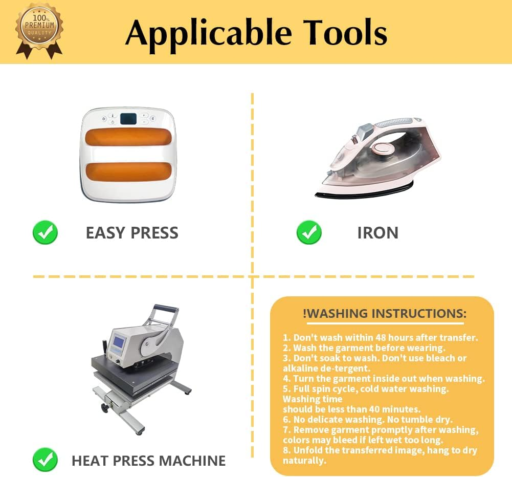 Transourdream Draw Iron on Heat Transfer Paper for T Shirts (10 Sheets A4, Dark 4.0 Plus) Drawable HTV Heat Transfer Vinyl for Inkjet Printer DIY Iron on Transfers for T Shirts (TRANS-D4-20) - Dark image number 3