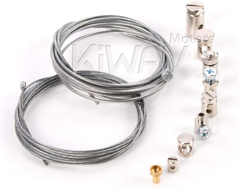 Kiwav Universal Motorcycle Emergency Throttle Clutch Brake Cable Repair Kit Compatible for Honda Yamaha Kawasaki Suzuki Motorcycle ATV Motorcross Bicycle Scooter Bike - Essential for Long Rides image number 6