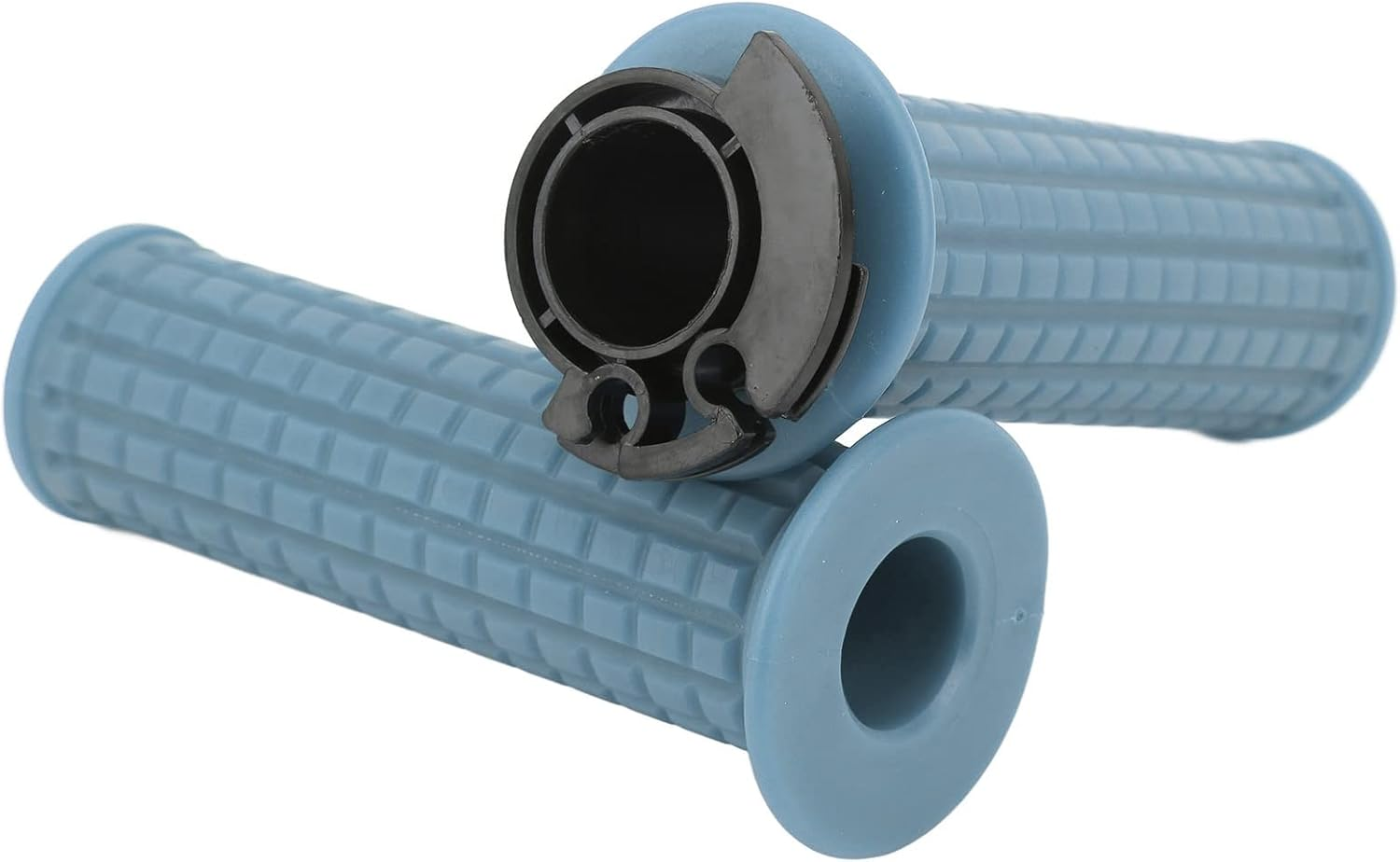Motorcycle Handlebar Grips, Silicone Left Right Wear Resistant 22Mm Comfort Throttle Grips Direct Replacement for GY6 50Cc 80Cc 125Cc 150Cc (Blue) image number 5