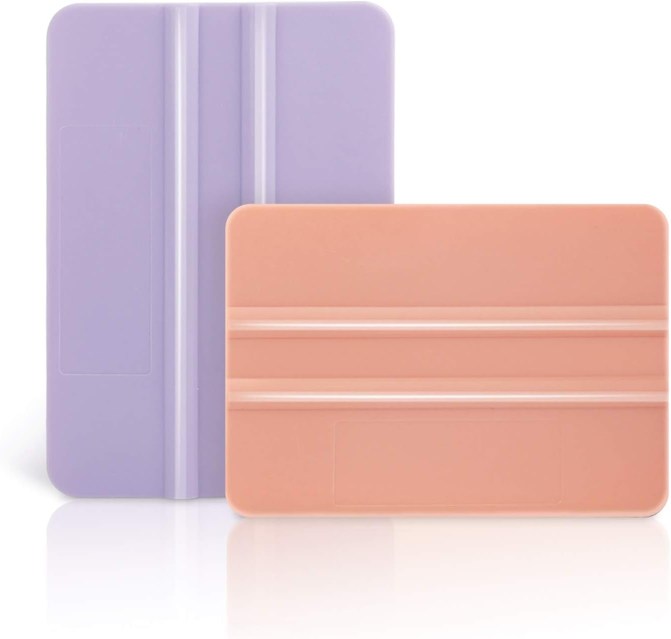 Craft Vinyl Tool Kit Coral and Purple Squeegee for Adhesive Vinyl Decal Sticker Application 2 Pcs/Pack image number 3
