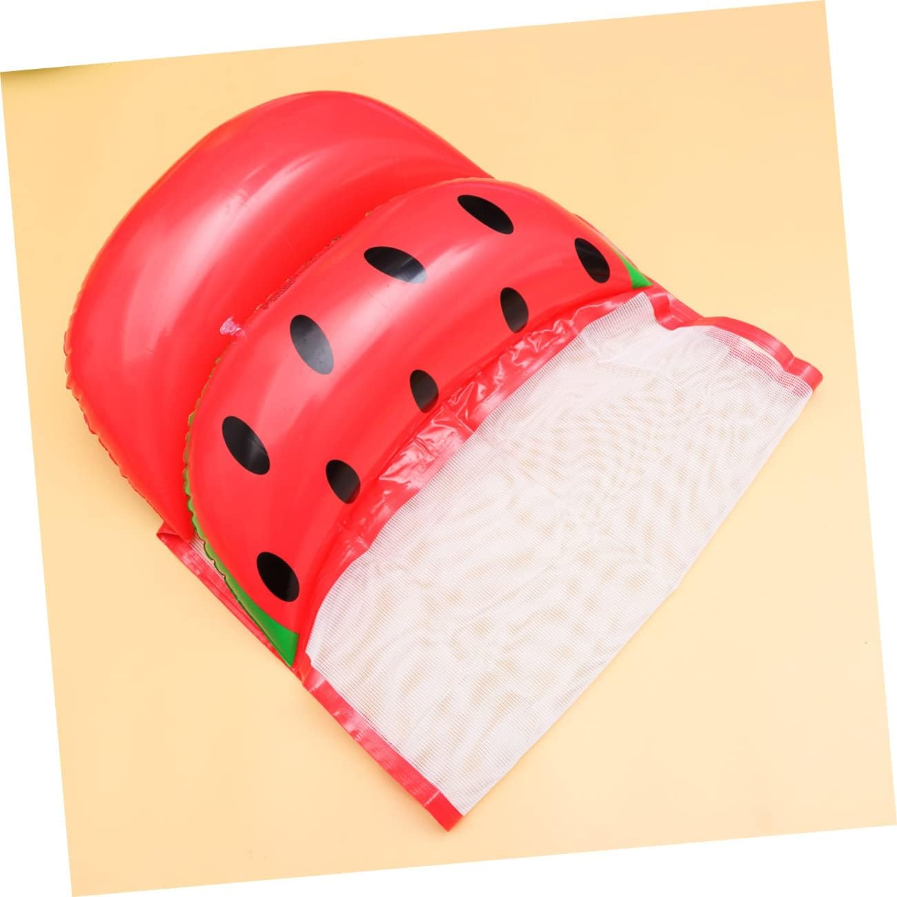 Swimming Pool Floating Mat Inflatable Hammock Ergonomic Backrest Watermelon Pattern Beach Fun image number 2