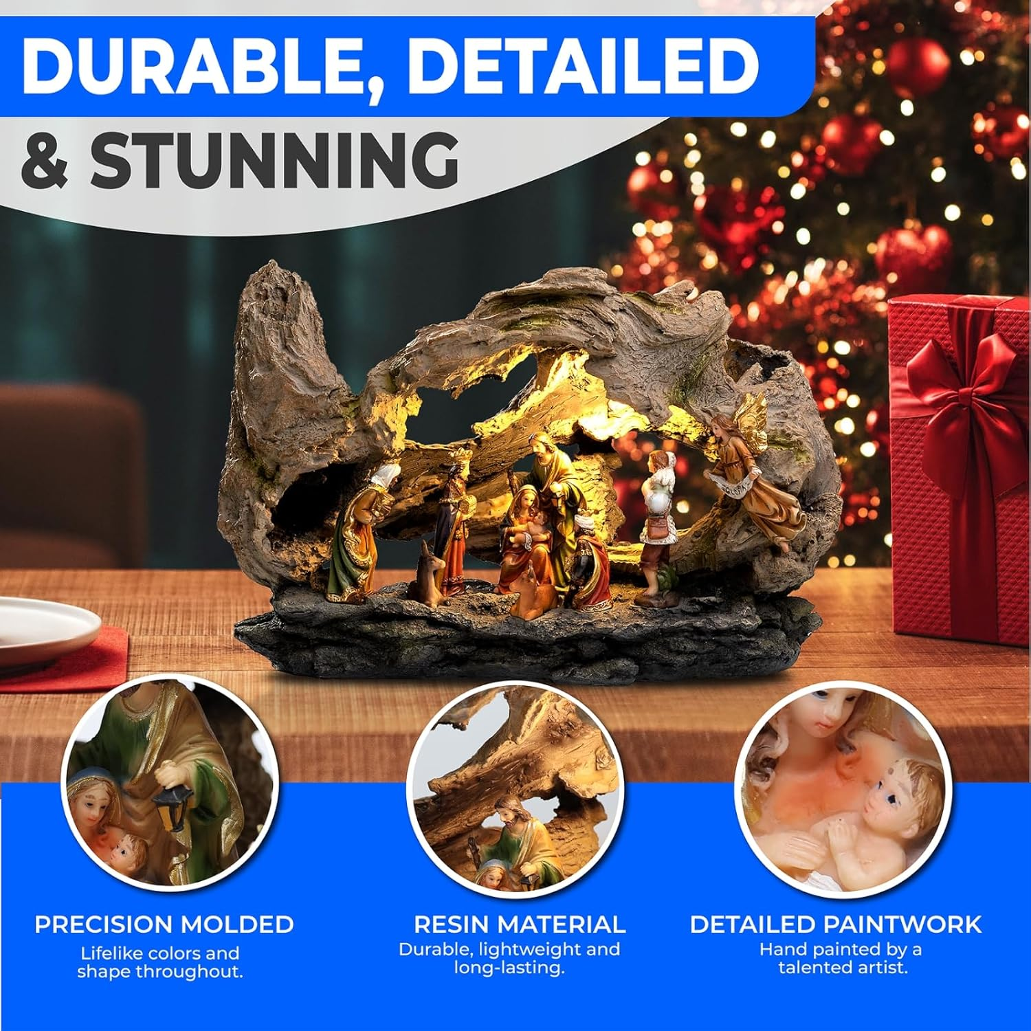 Nativity Sets for Christmas Indoor, Nativity Set, Nativity Scene Indoor, Nacimientos Navide&ntilde;os Grandes, Pesebre De Navidad, Christmas Nativity Set, Nativity Sets & Figures image number 6