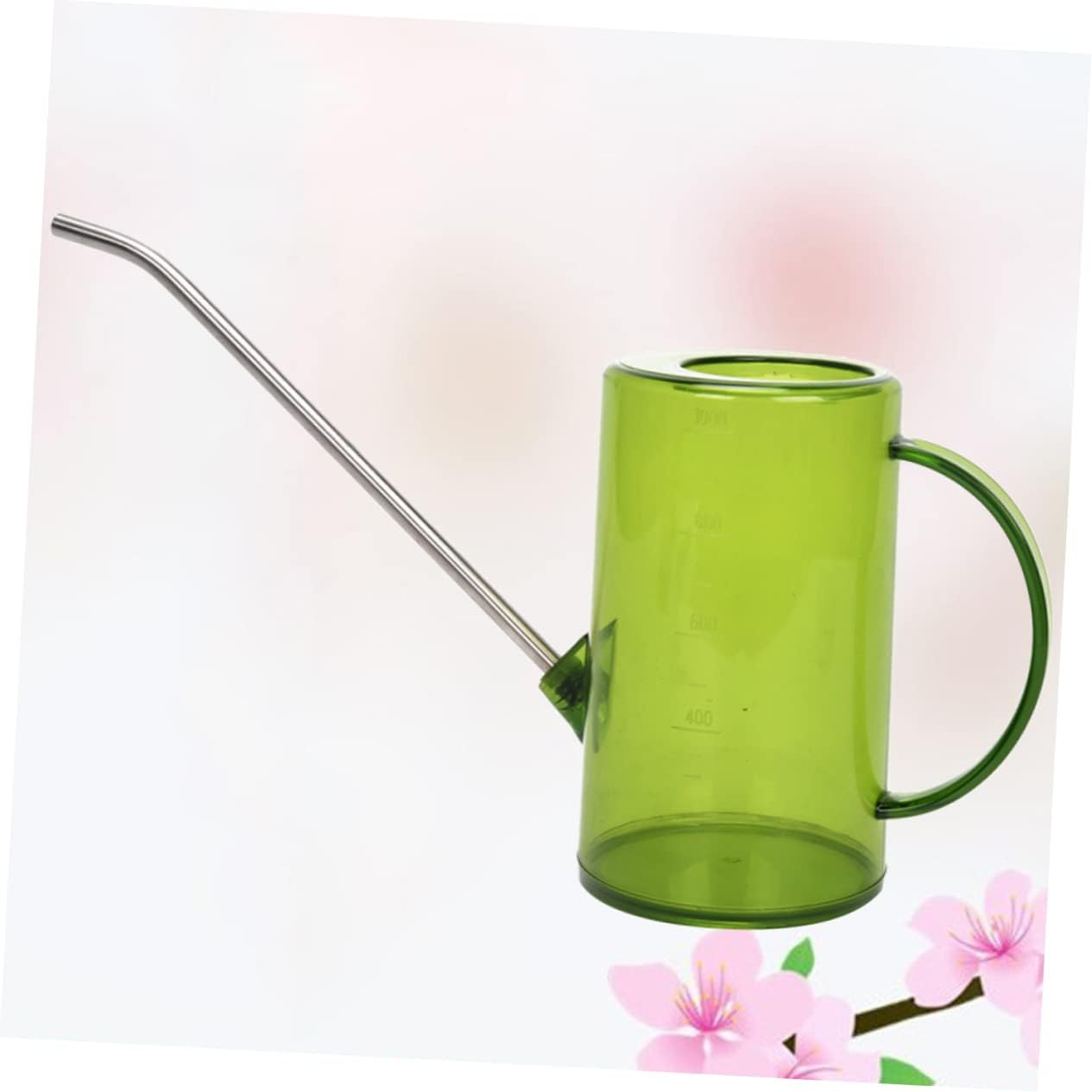 Yardenfun Watering Can Long Mouth and Scale for Flower Gardening and Succulent Watering Made of Plastic Material