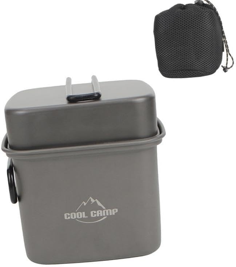 Generic Camping Cookware Mess Kit Outdoor Cooking Pots Portable Backpacking Barbecue Compact Hiking Cooking Utensils Set Frying Pan image number 5