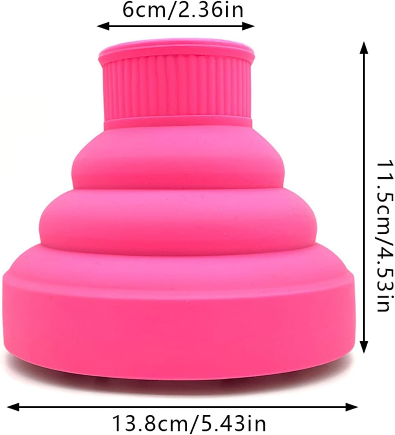 Hair Difuser Attachment Universal Diffuser Hair Dryer for 1.57-Inch to 1.99- Inch Blow Dryer, Hair Diffuser for Curly Hair and Natural Wavy Hair (D) image number 2