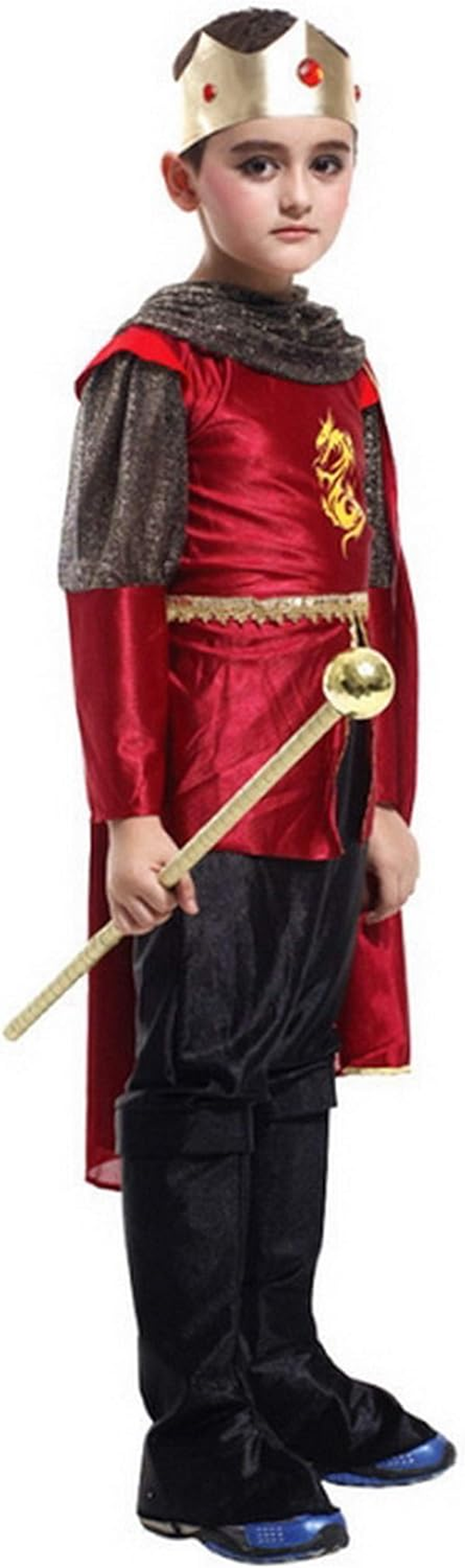 Brcus Boys Lord Prince Noble King Halloween Cosplay Costume Role Play Dress Up image number 1