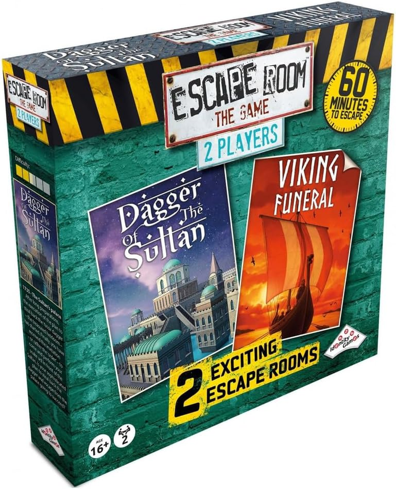 Identity Games Escape Room the Game 2 Players - Dagger of the Sultan and Viking Funeral