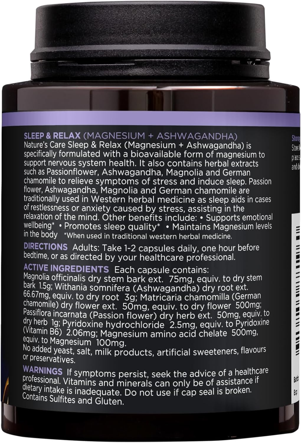 Nature'S Care Pro Sleep and Relax Magnesium & Ashwagandha image number 1