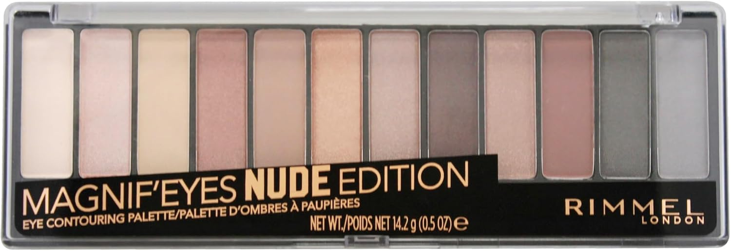 Rimmel Magnif'Eyes Eyeshadow Palette, Wow, 0.5 Ounce, Pack of 1