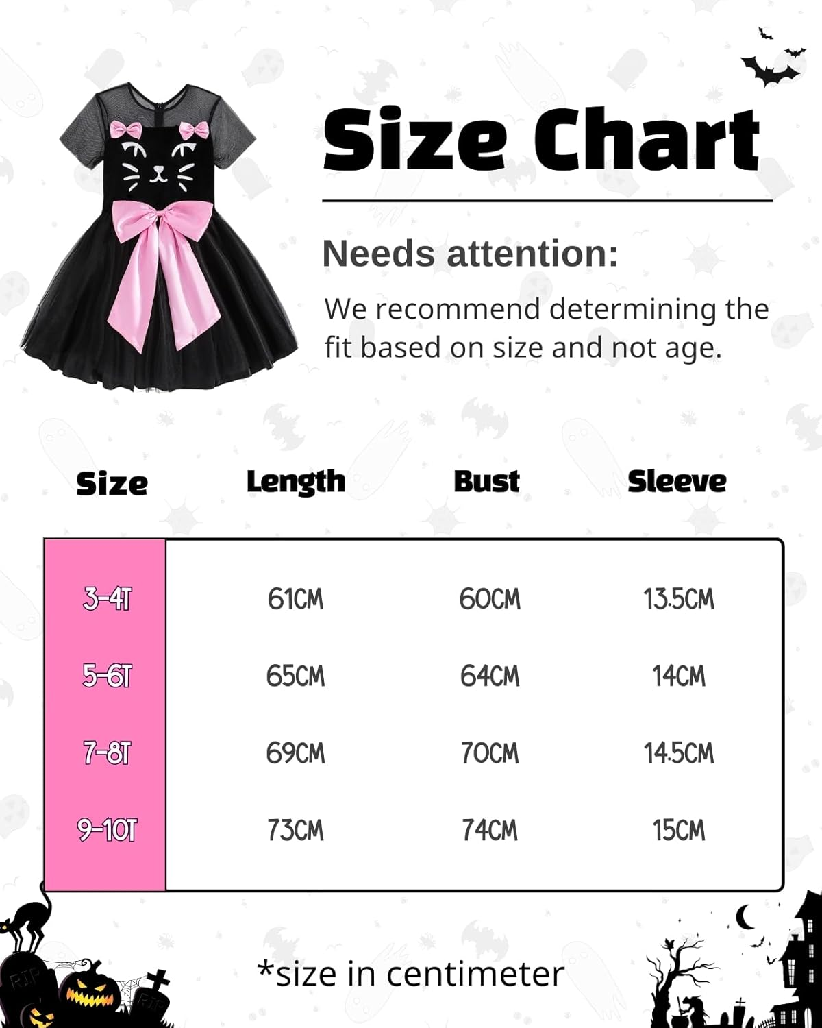 Halloween Costume for Girls Cat Dress Costumes with Cats Tail Headpiece and Gloves Kids Animal Cosplay
