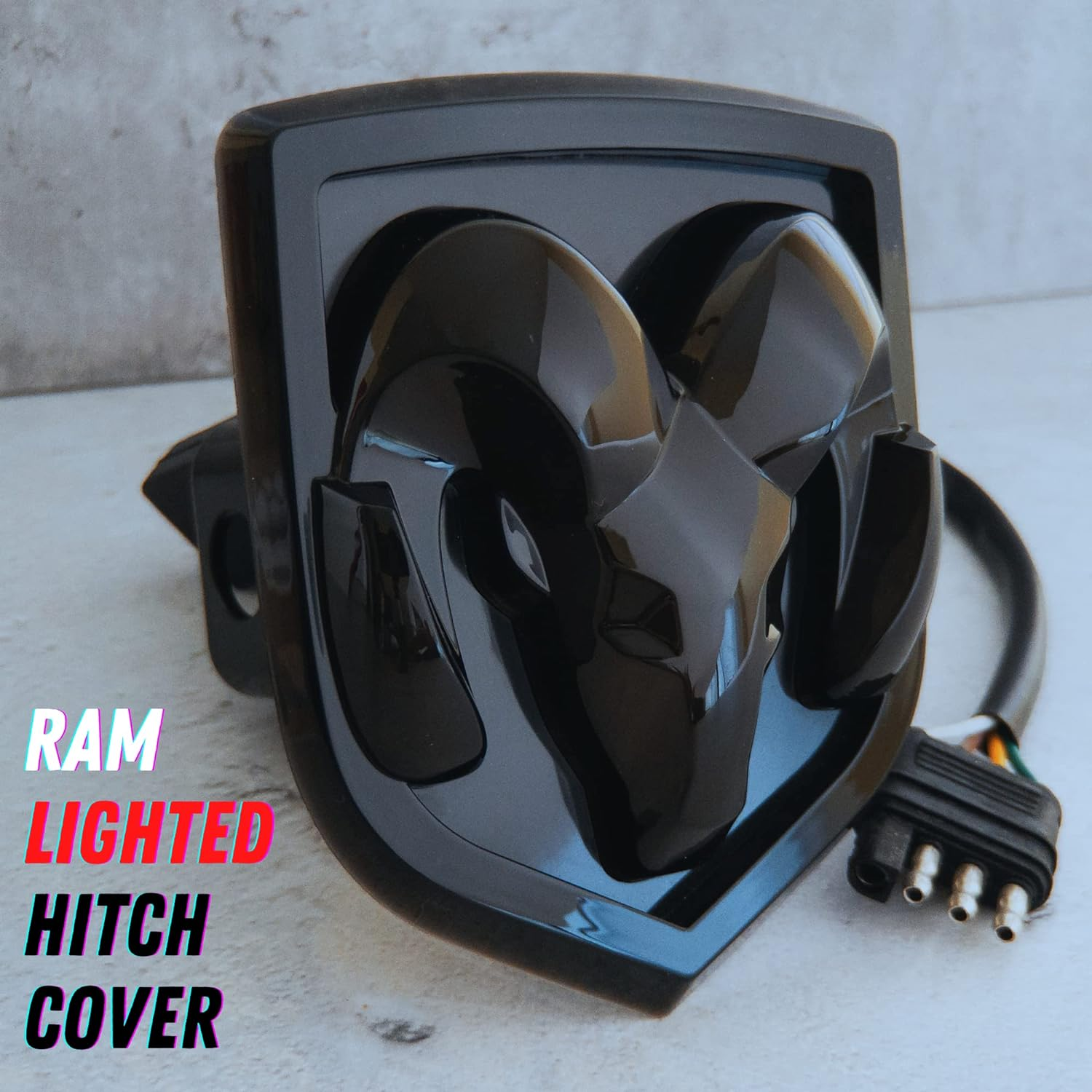 Officially Licensed RAM Hitch Cover (Black) image number 3