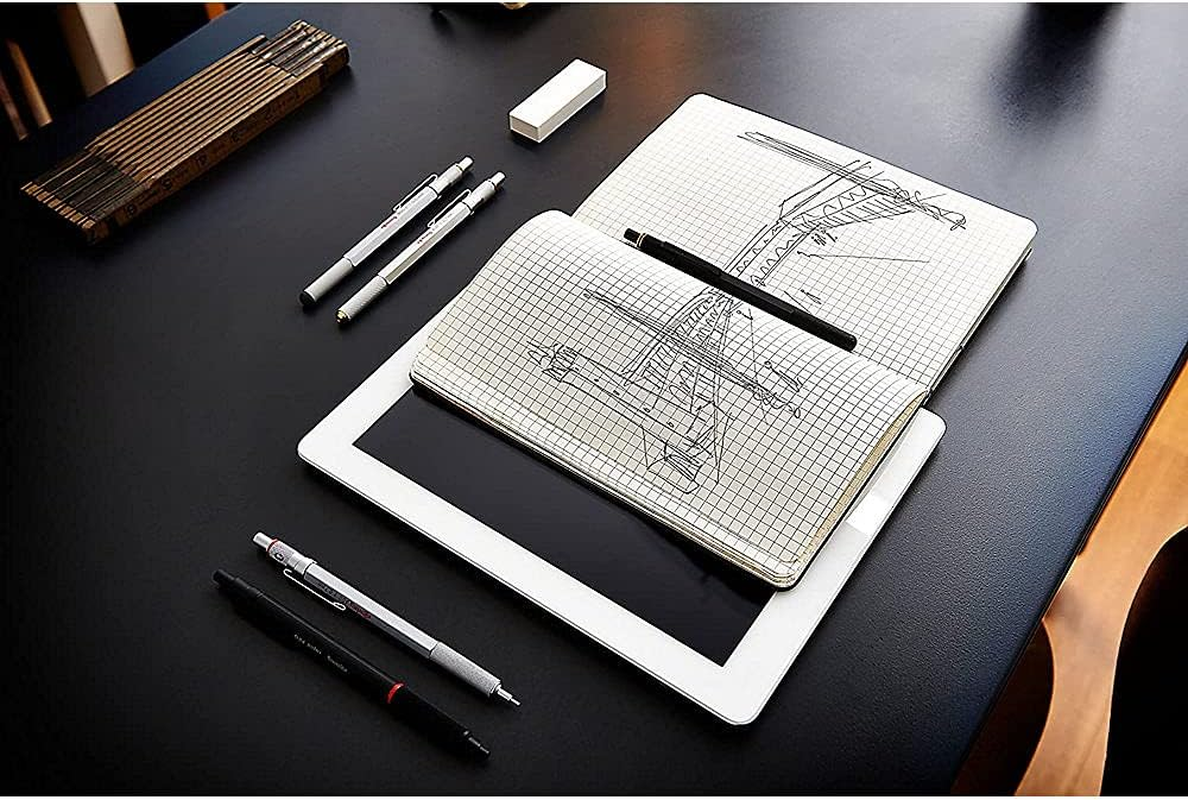 Rotring 300 Mechanical Pencil | 2.0 Mm | Refillable with Sharpener under Cap | Black | 1Count image number 4