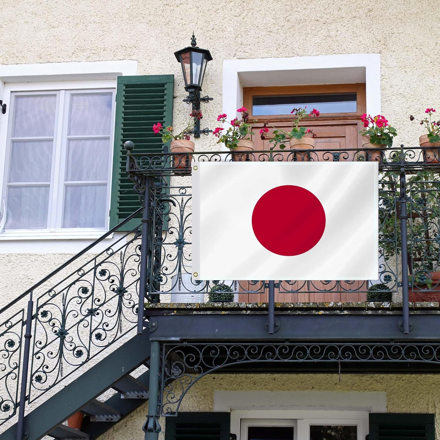 2&times;3 FT Japan Flag,60&times;90 Medium Size Japanese National Decor,Double Side Digital Printed 150D Polyester Banner with Canvas Header Brass Grommet image number 2