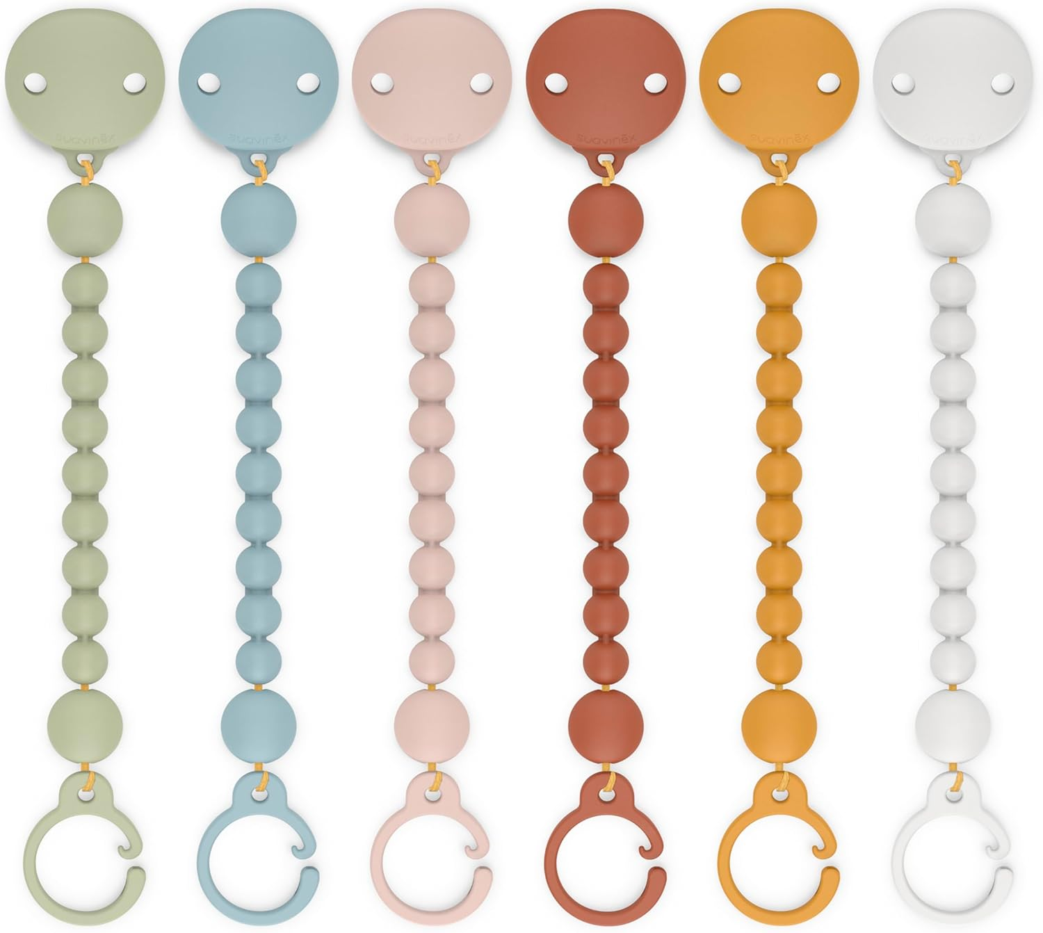 Suavinex Silicone Bobble Soother Clip, One-Piece Design for Babies 0 Months+, Colour Essence Blue - Blue image number 3