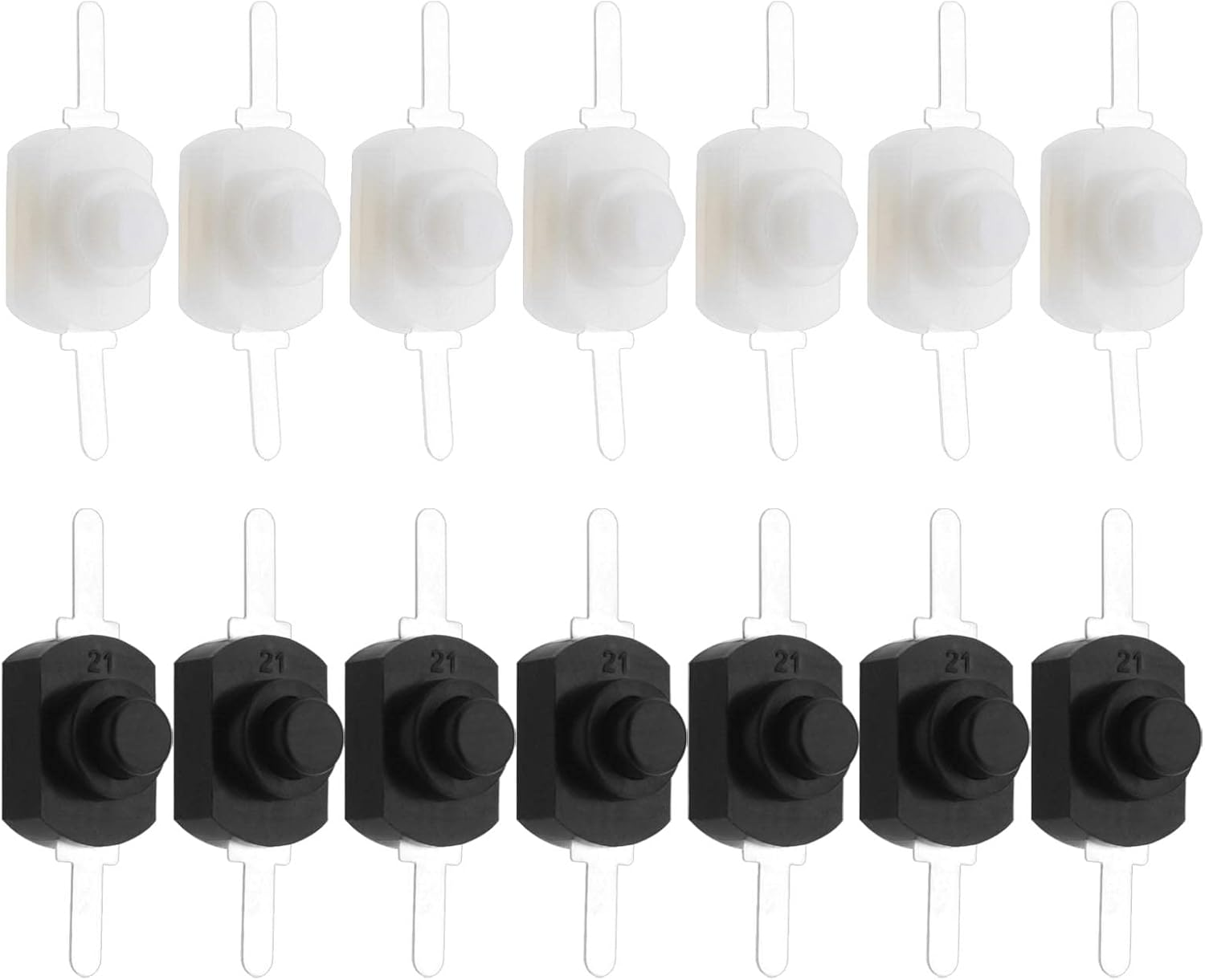 SING F LTD 40Pcs Latching Push Button Switch 2-Pin Torch Push Button Switch Self-Lock Push Button Switch for Audio-Visual Products Digital Products Remote Control image number 4