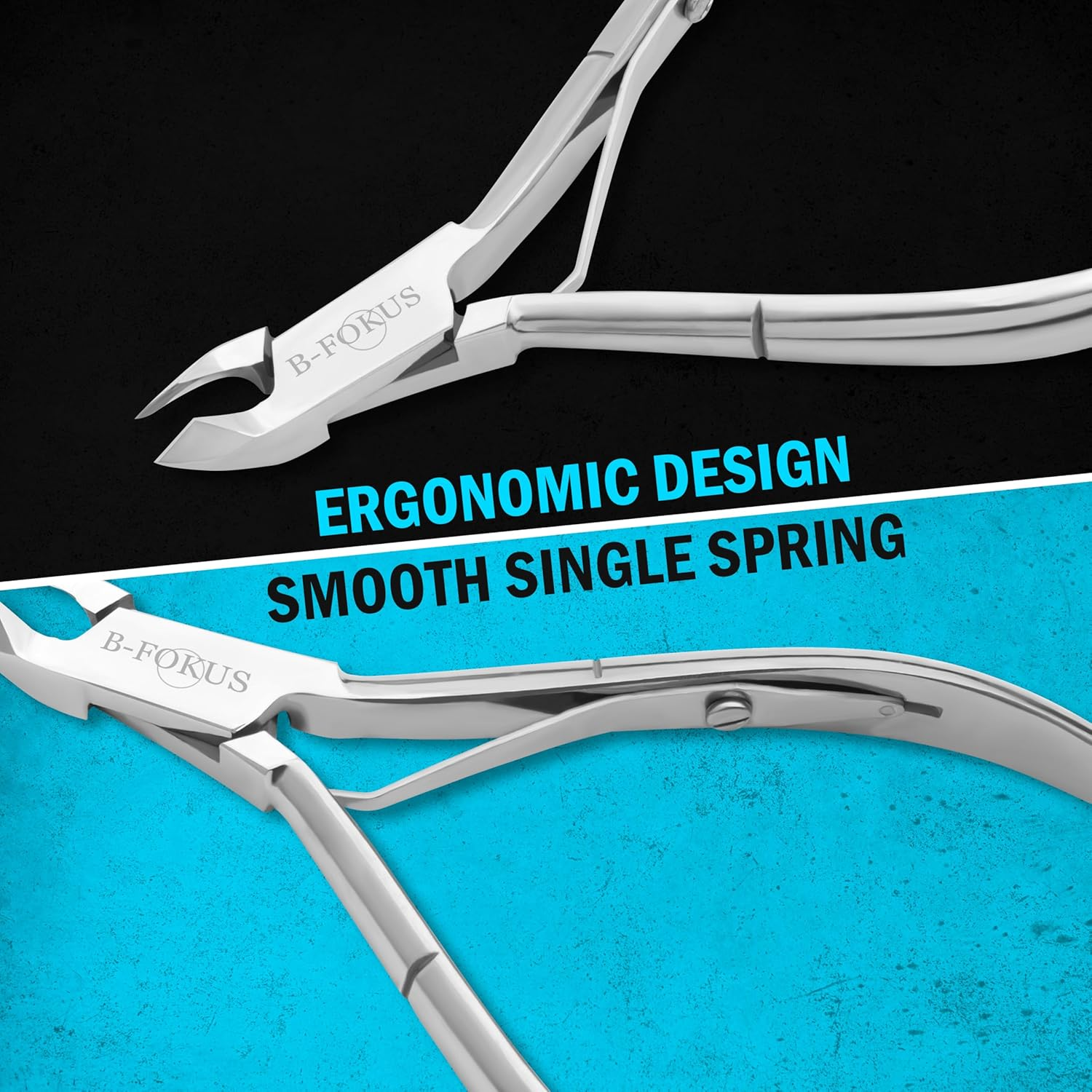 Premium Cuticle Nipper for Thick & Ingrown Toenails, Professional Nail Clippers Stainless Steel Cuticle Cutter with Safety Pouch, Ideal for Manicure Set, Pedicure Set image number 3