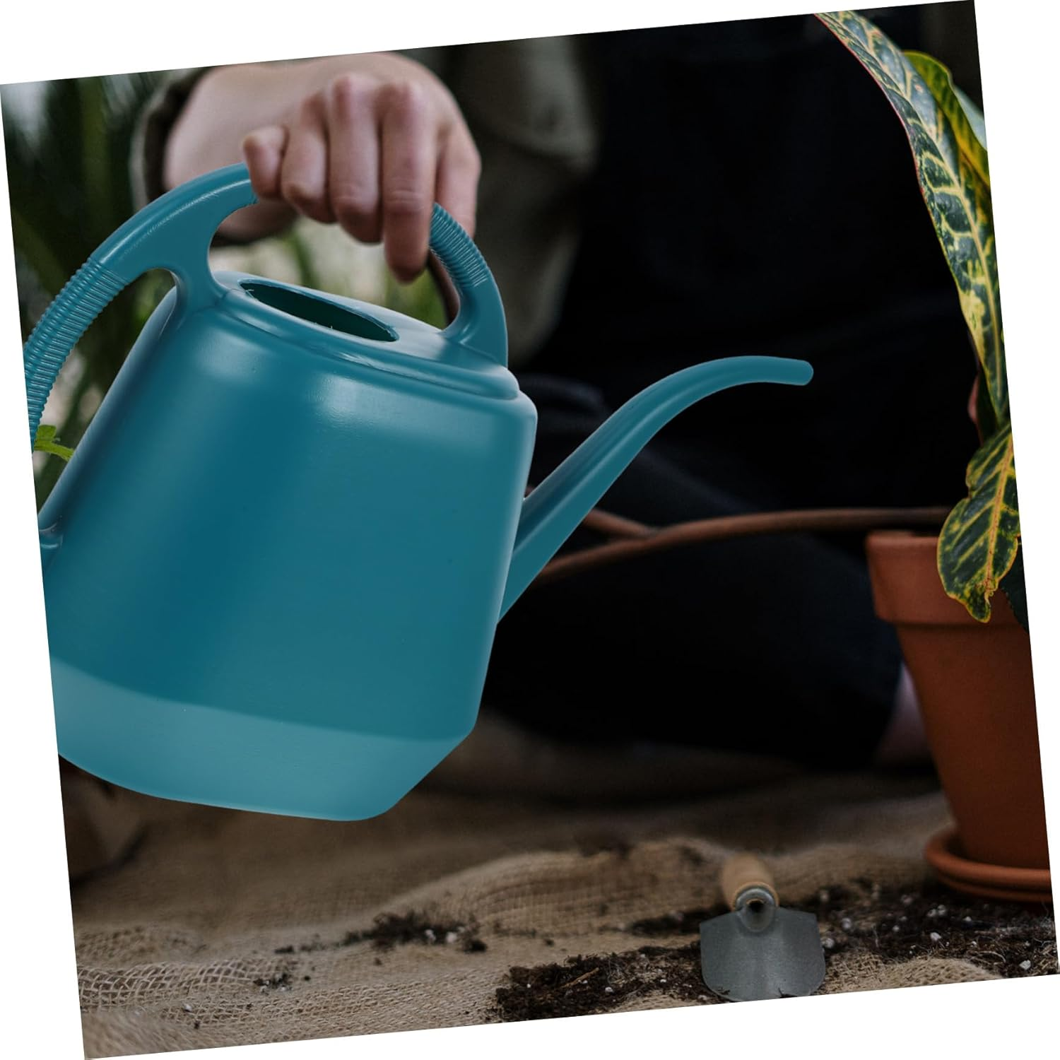 BESPORTBLE Plastic Watering Can Long Spout for Garden Sprinkler Can Water Flowers - Green image number 5