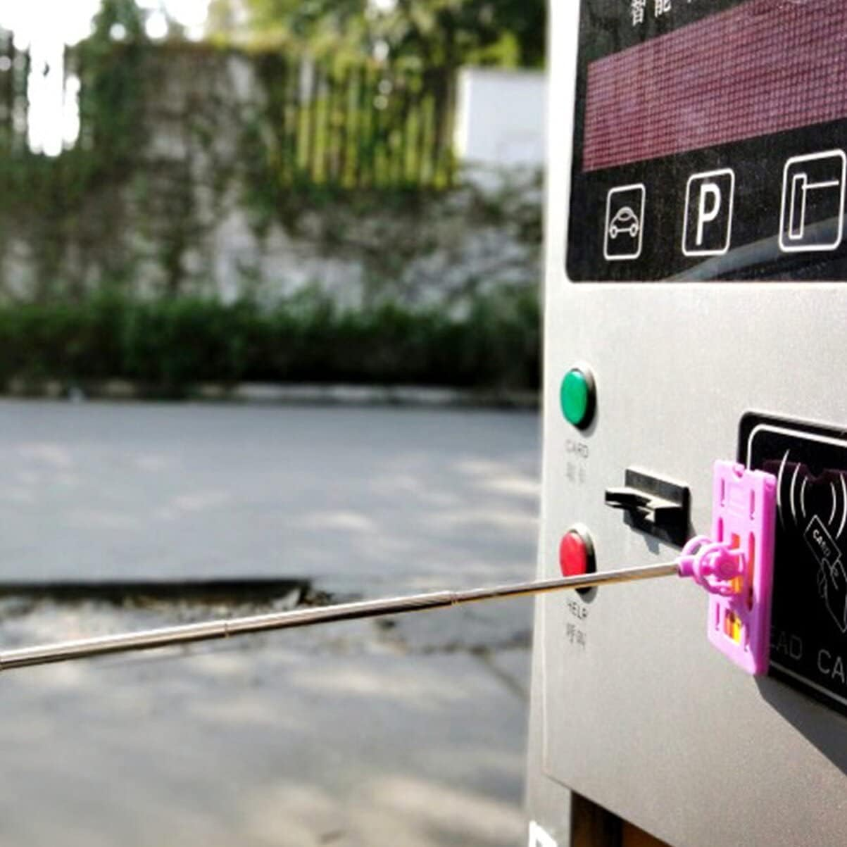 STOBOK 1Pc Telescopic Parking Payment Tool Rod for Easy Toll Swiping Compact Design for Convenient Use for Garage and Residential Parking image number 5