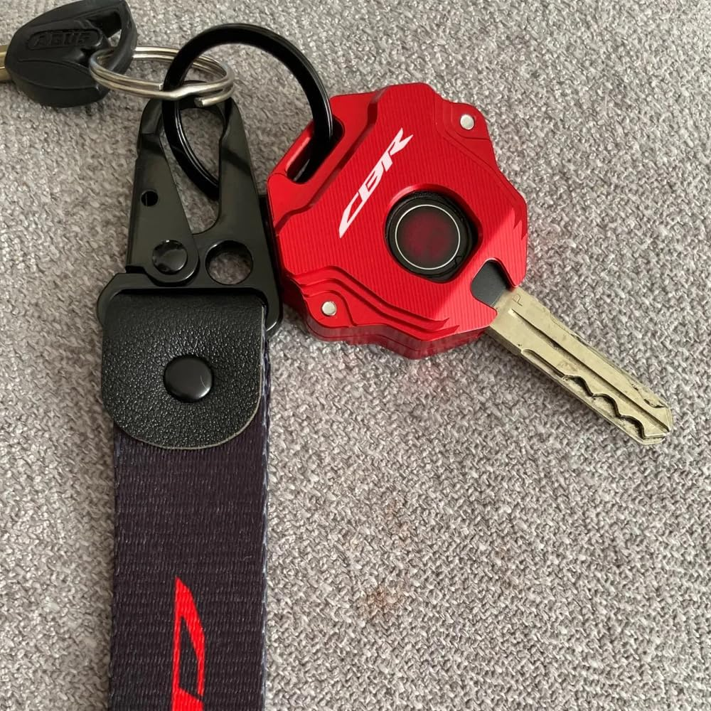 Fit for Honda CBR 600RR CBR1000RR CB500F 500X CB 650R CBR500R CBR250RR CB1100 CNC Motorcycle Key Case Cover Keyring image number 1