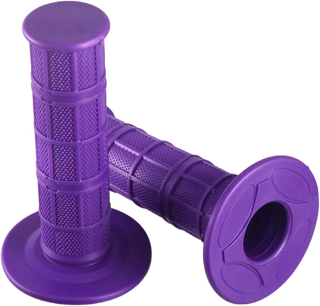 7/8 Practical Motorcycle Hand Grips Dirt Bike Motocross Gel Handlebar 2Pc- Red image number 2