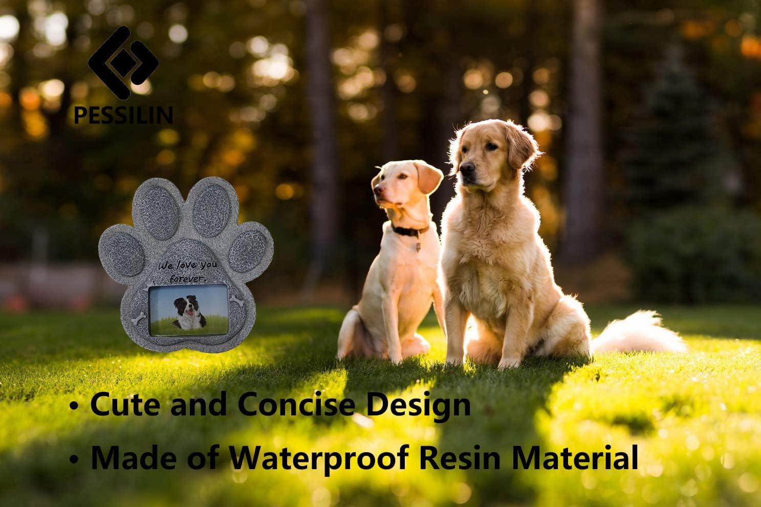 Dog Memorial Stones with Stand, Dog Memorial Gifts for Loss of Dog,Indoor Outdoor Headstones for Grave Loss of Pet'S Spiritual Resting Place image number 5