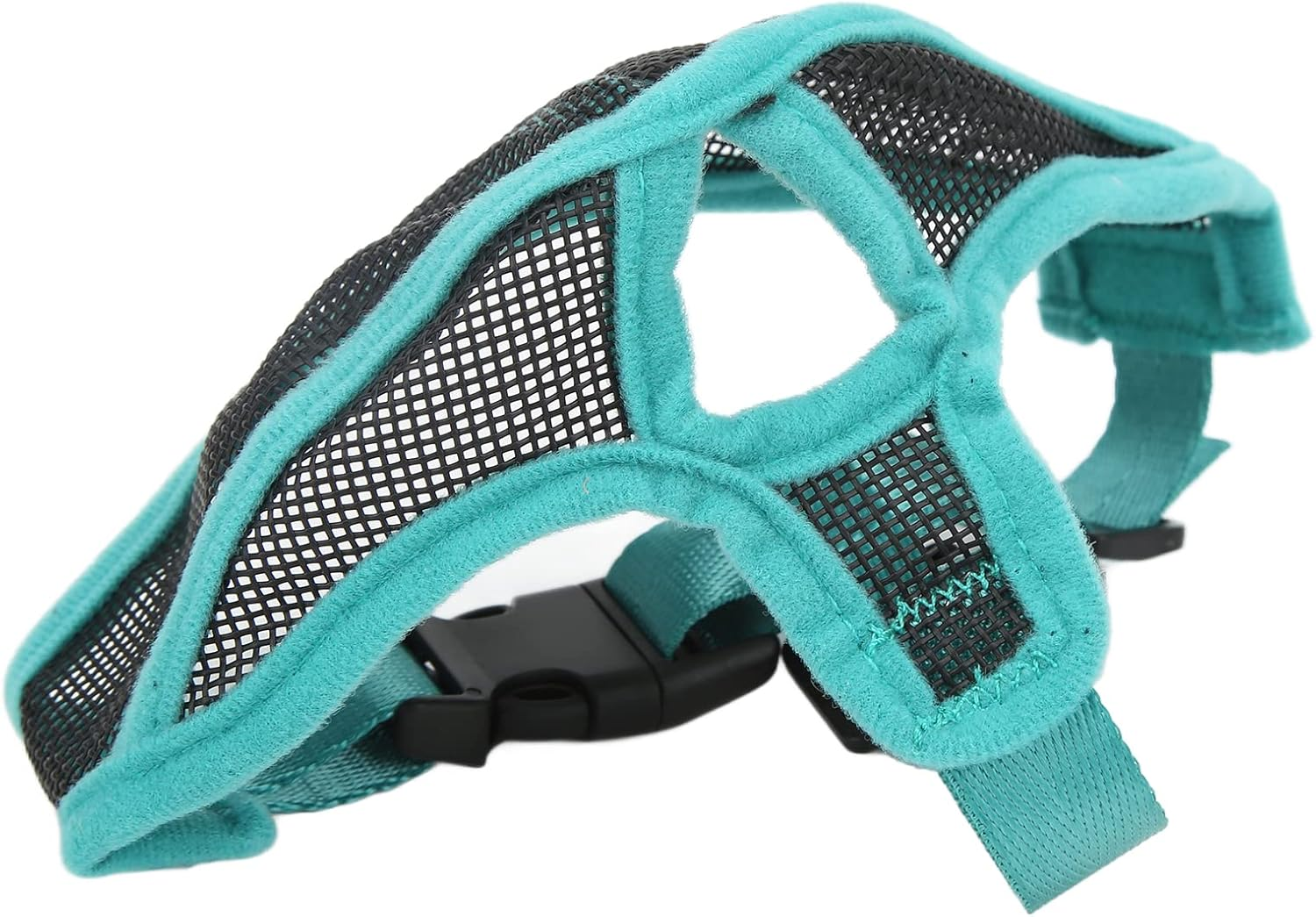 Short Snout Dog Muzzle, French Bulldog Adjustable Straps Full Breathable Mouth Mesh Smoother Soft Edge anti Biting Chewing Barking Training Grooming Mask Flat Faced Tongue Out Design Pet Supplies(L) image number 2