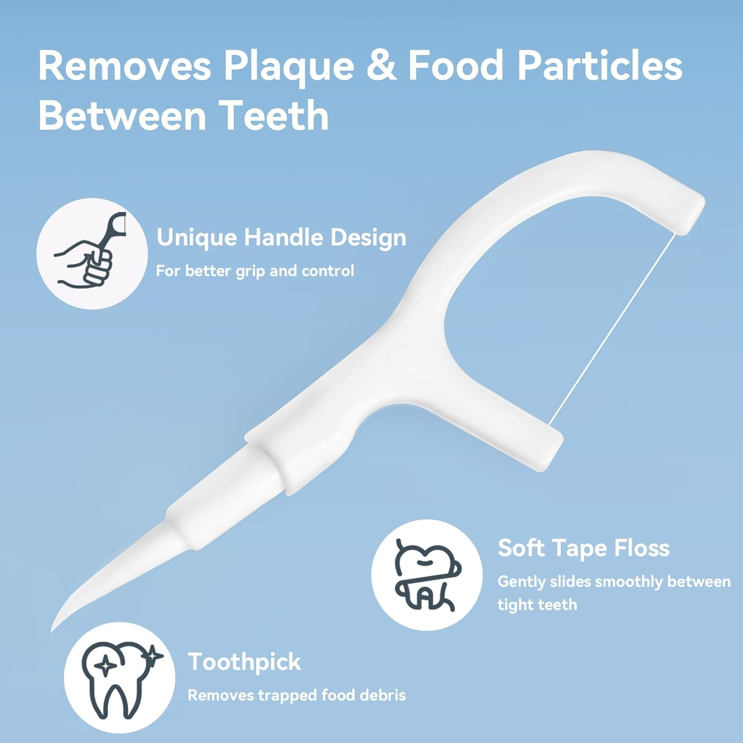 Disposable Mini Travel Toothbrushes, 5-In-1 Pre-Pasted Mini-Brush+Floss+Pick+Tongue Scraper, on the Go Toothbrush with Freshening Bead, Coolmint,20 Count image number 1