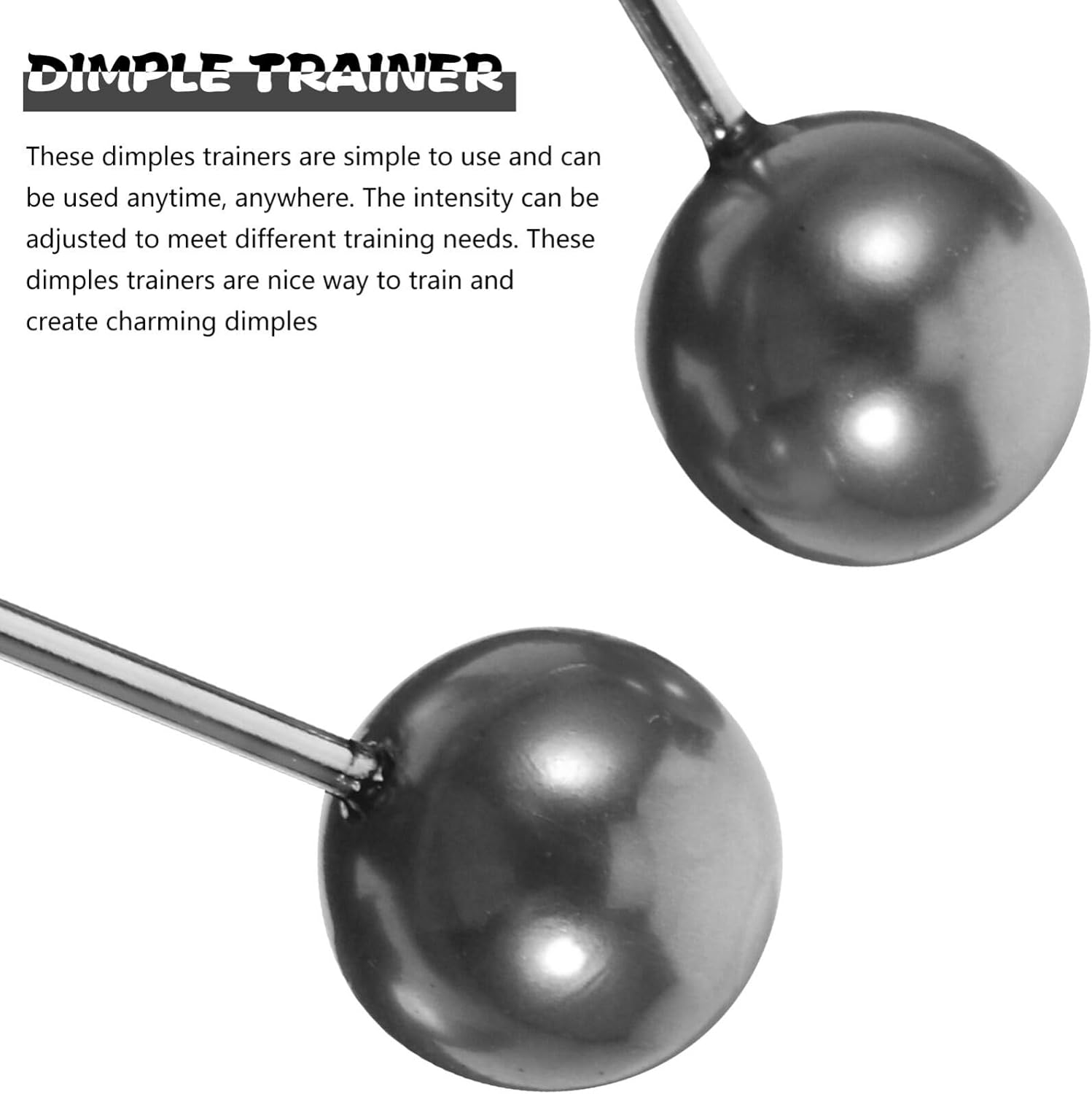 FRCOLOR Dimple Makers Dimples Trainer Face Dimples Develop Makers Dimples Shaper Face Exercisers Black image number 4