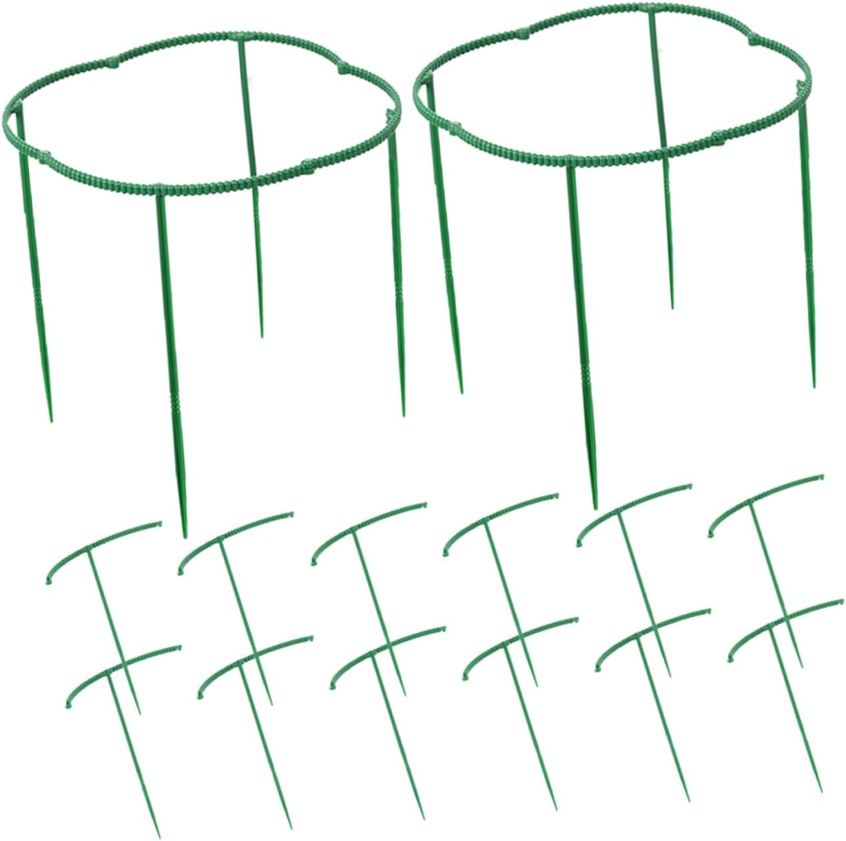 20Pcs Garden Plant Stakes Plant Support Stakes Flower Support for Climbing Sturdy Stems image number 2